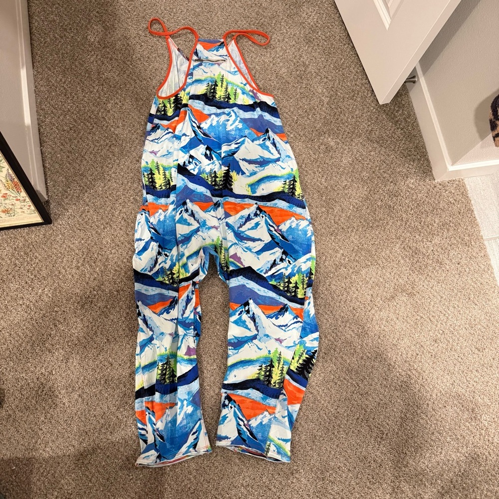 Free People Hot Shot Printed Mountain Scene Onesie - Picture 4 of 5
